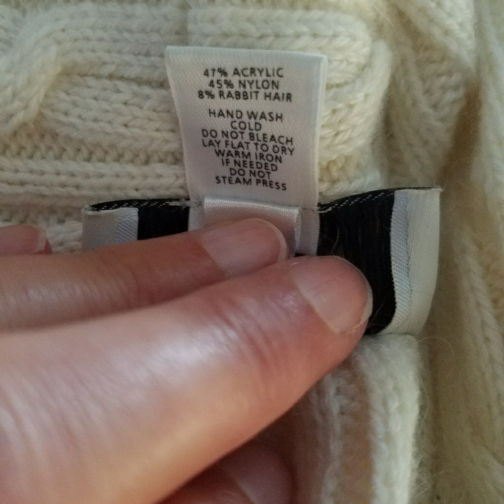 Loft cropped cream Cardigan 014 - Picture 4 of 4